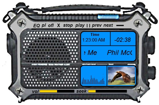 old portable radio
